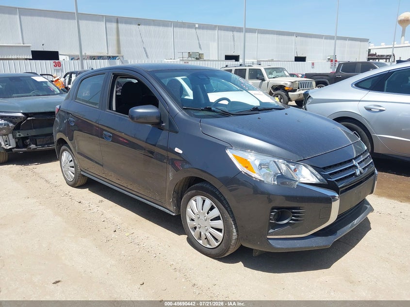 2024 Mitsubishi Mirage VIN ML32AUHJ0RH028389 IAAI salvage auction — LEFT FRONT, Salvage Title, sold $6,800 on 2026-07-23 (photo 1)
