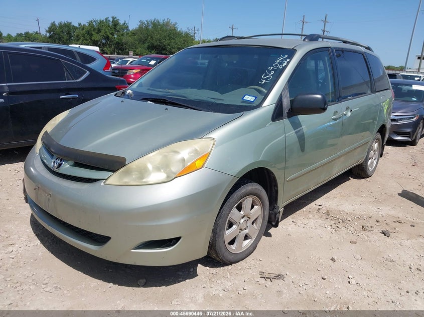 2006 Toyota Sienna VIN 5TDZA23C26S465763 IAAI salvage auction — NORMAL WEAR, Original (Texas), sold $800 on 2026-07-30 (photo 2)