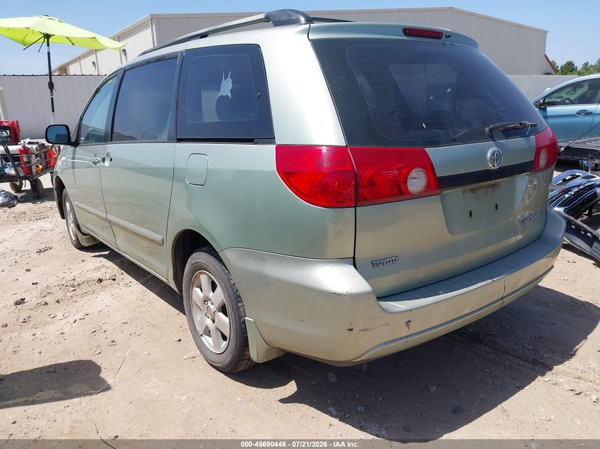 2006 Toyota Sienna VIN 5TDZA23C26S465763 IAAI salvage auction — NORMAL WEAR, Original (Texas), sold $800 on 2026-07-30 (photo 3)