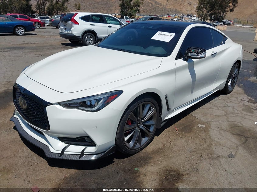 2021 Infiniti Q60 VIN JN1FV7LL9MM560112 IAAI salvage auction — THEFT, Salvage Title, sold $14,200 on 2026-08-18 (photo 2)