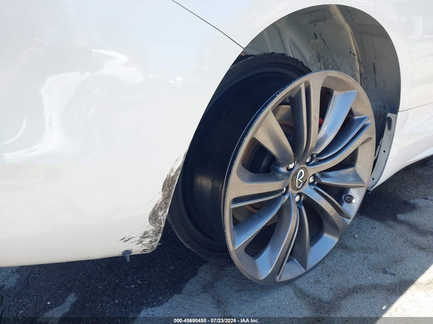 2021 Infiniti Q60 VIN JN1FV7LL9MM560112 IAAI salvage auction — THEFT, Salvage Title, sold $14,200 on 2026-08-18 (photo 6)