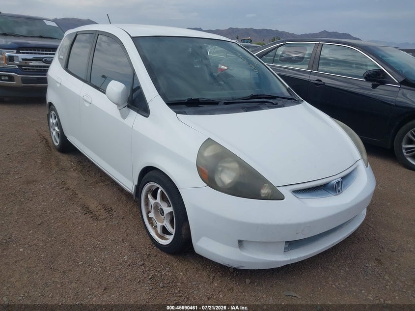 2007 Honda Fit VIN JHMGD37487S061607 IAAI salvage auction — NORMAL WEAR, Clear-Dealer Only (Arizona), sold $25 on 2026-07-28 (photo 1)
