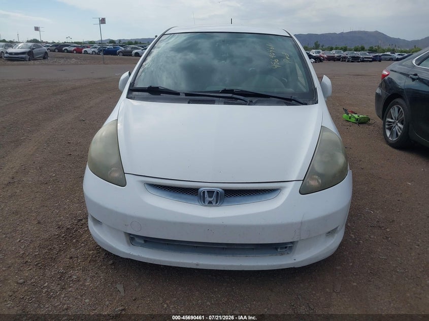 2007 Honda Fit VIN JHMGD37487S061607 IAAI salvage auction — NORMAL WEAR, Clear-Dealer Only (Arizona), sold $25 on 2026-07-28 (photo 6)