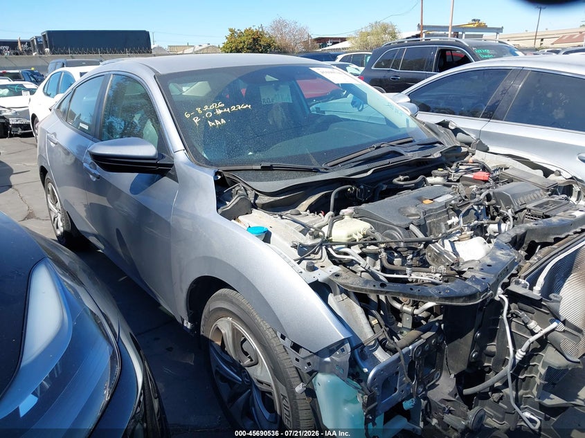 2019 Honda Civic VIN 2HGFC2F69KH550130 IAAI salvage auction — FRONT END, Salvage Title, sold $5,700 on 2026-08-21 (photo 1)