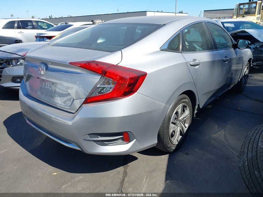 2019 Honda Civic VIN 2HGFC2F69KH550130 IAAI salvage auction — FRONT END, Salvage Title, sold $5,700 on 2026-08-21 (photo 4)