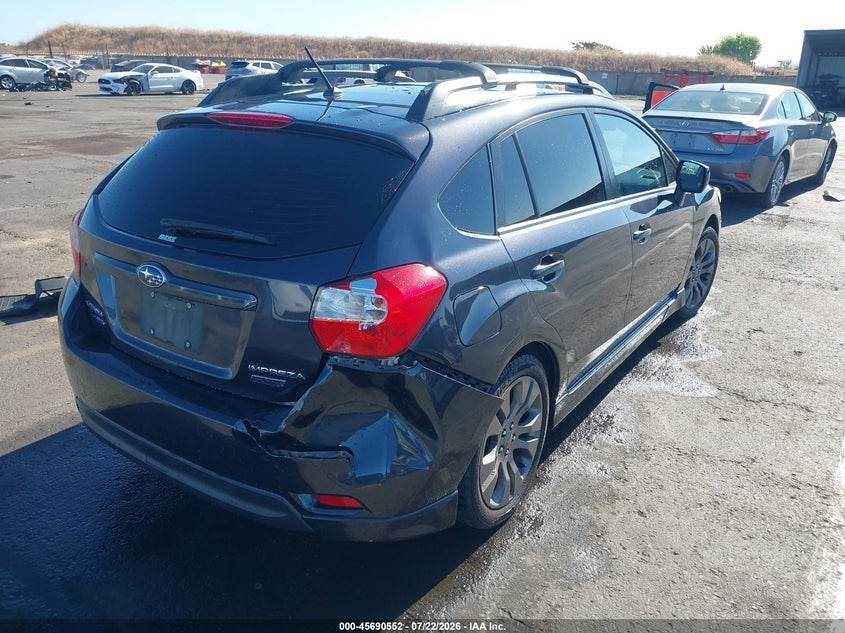 2013 Subaru Impreza VIN JF1GPAL63D1893416 IAAI salvage auction — REAR END, Salvage (California), sold $2,000 on 2026-08-01 (photo 4)