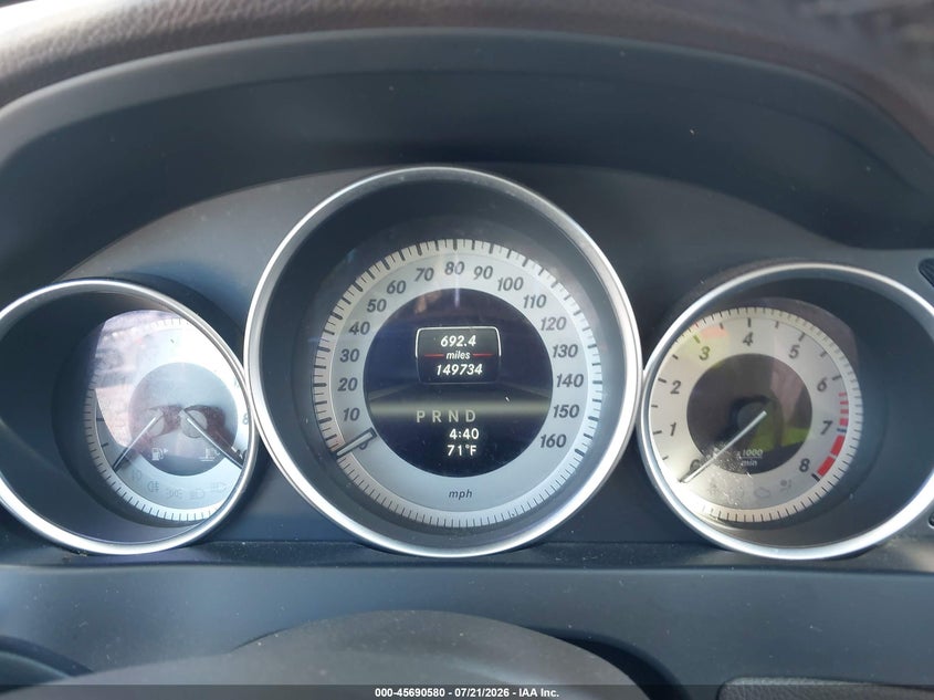 2013 Mercedes-benz C-klasse VIN WDDGF4HB3DR282376 IAAI salvage auction — NORMAL WEAR, Clear - Dealer Only (California), sold $25 on 2026-07-29 (photo 7)