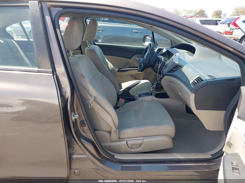 2012 Honda Civic VIN 2HGFB2F53CH548353 IAAI salvage auction — NORMAL WEAR, Clear - Dealer Only (California), sold $25 on 2026-07-24 (photo 5)
