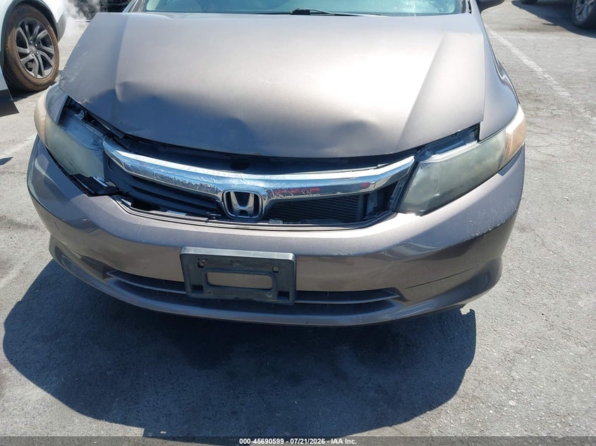 2012 Honda Civic VIN 2HGFB2F53CH548353 IAAI salvage auction — NORMAL WEAR, Clear - Dealer Only (California), sold $25 on 2026-07-24 (photo 6)