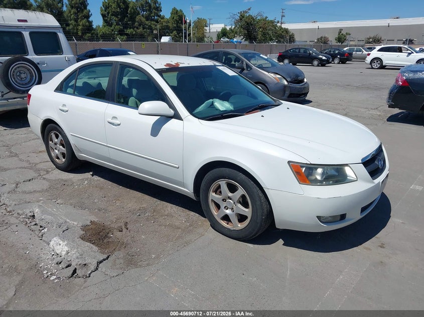 2006 Hyundai Sonata VIN 5NPEU46F16H113643 IAAI salvage auction — NORMAL WEAR, Clear - Dealer Only (California), sold $550 on 2026-08-01 (photo 1)