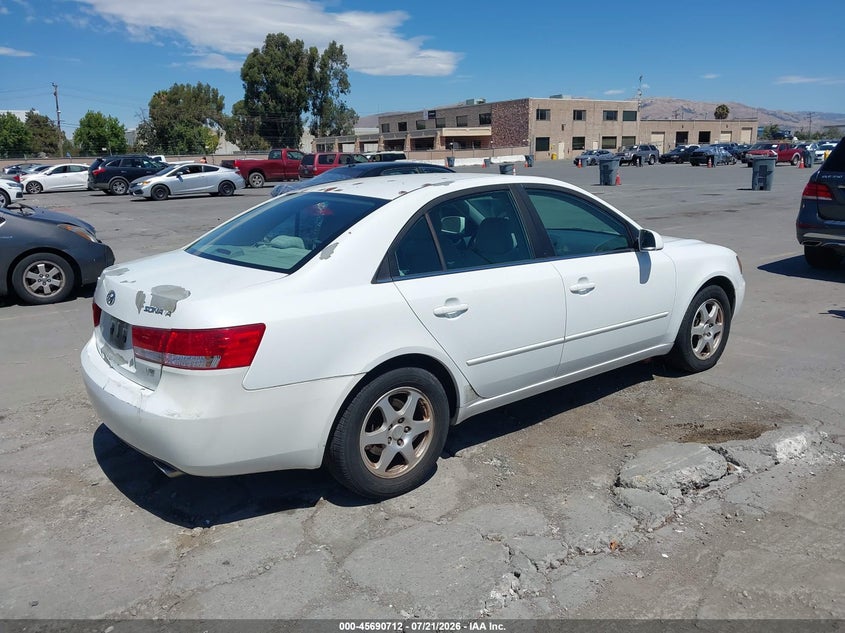 2006 Hyundai Sonata VIN 5NPEU46F16H113643 IAAI salvage auction — NORMAL WEAR, Clear - Dealer Only (California), sold $550 on 2026-08-01 (photo 4)