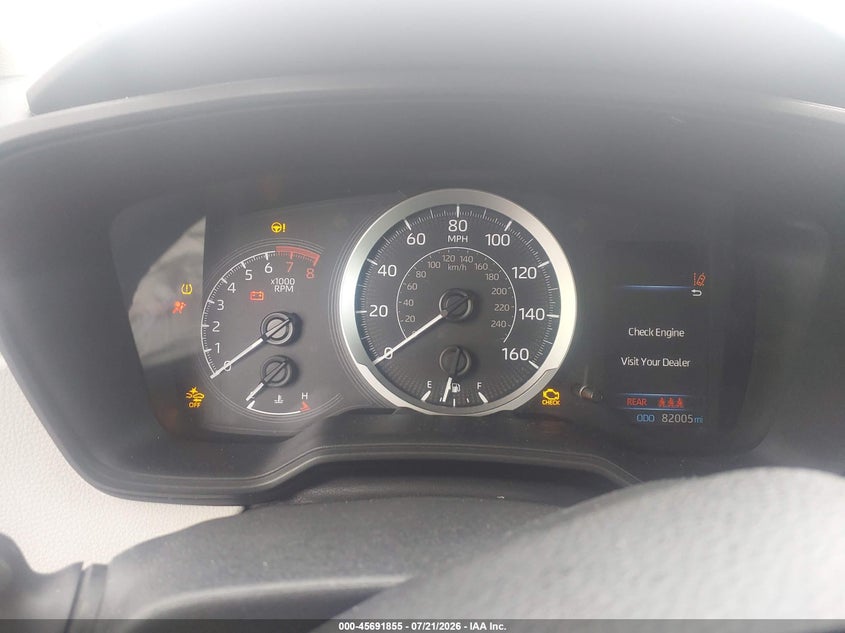 2021 Toyota Corolla VIN 5YFEPMAE1MP206359 IAAI salvage auction — RIGHT FRONT, Salvage Title, sold $1,300 on 2026-07-29 (photo 7)
