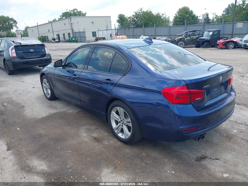 2016 BMW 3er VIN WBA8E3G57GNT78057 IAAI salvage auction — NORMAL WEAR, Salvage Title, sold $25 on 2026-07-29 (photo 3)