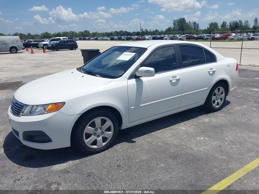 2009 Kia Optima VIN KNAGE228995298432 IAAI salvage auction — NORMAL WEAR, Clear (Florida), sold $325 on 2026-07-23 (photo 2)