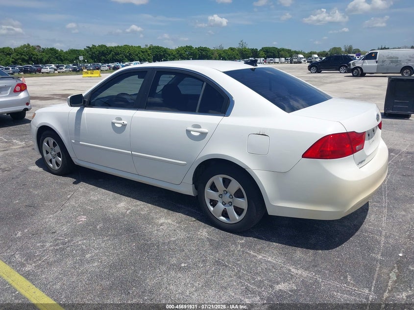 2009 Kia Optima VIN KNAGE228995298432 IAAI salvage auction — NORMAL WEAR, Clear (Florida), sold $325 on 2026-07-23 (photo 3)