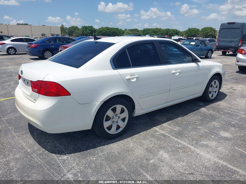 2009 Kia Optima VIN KNAGE228995298432 IAAI salvage auction — NORMAL WEAR, Clear (Florida), sold $325 on 2026-07-23 (photo 4)