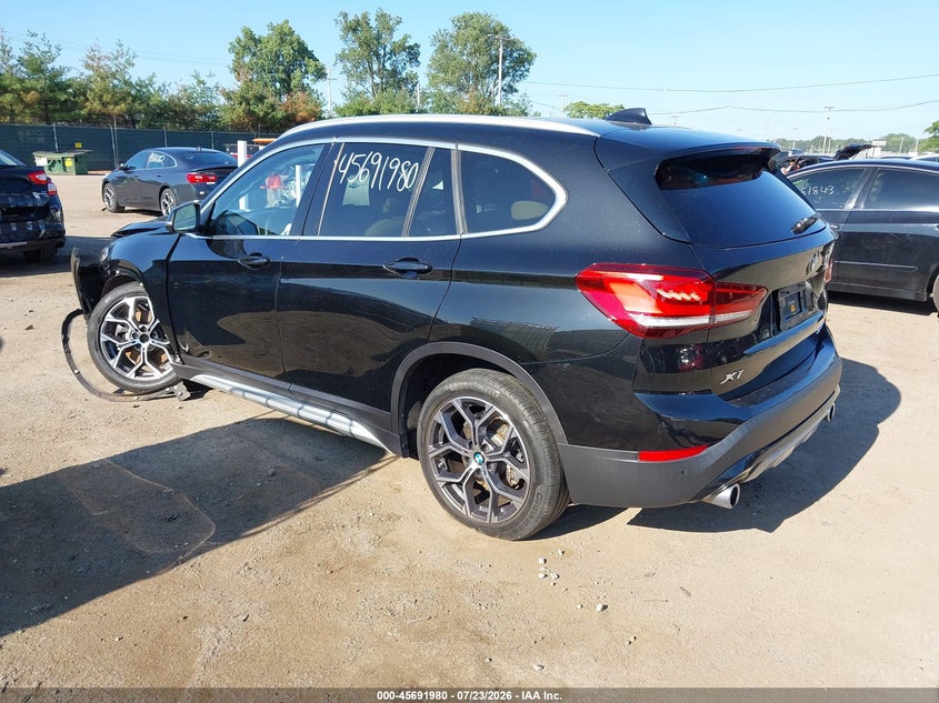 2021 BMW X1 VIN WBXJG7C02M5T74349 IAAI salvage auction — FRONT END, Salvage (Indiana), sold $4,350 on 2026-09-07 (photo 3)