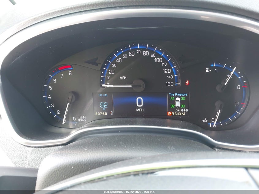 2015 Cadillac Srx VIN 3GYFNBE39FS560489 IAAI salvage auction — FRONT END, Original (Texas), sold $3,250 on 2026-08-27 (photo 7)
