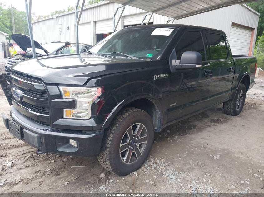 2017 Ford F-150 VIN 1FTEW1EG4HFB28850 IAAI salvage auction — RIGHT FRONT, Wait Title, sold $5,700 on 2026-08-06 (photo 2)