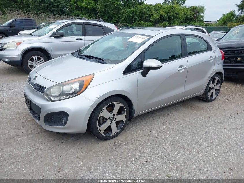 2012 Kia Rio VIN KNADN5A34C6038192 IAAI salvage auction — NORMAL WEAR, Clear (Maryland), sold $125 on 2026-07-23 (photo 2)