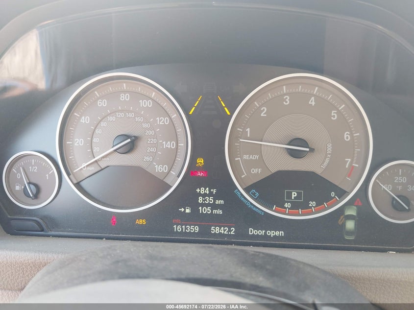 2012 BMW 3er VIN WBA3A5C59CF348067 IAAI salvage auction — REAR END, Salvage Title, sold $1,000 on 2026-08-23 (photo 7)