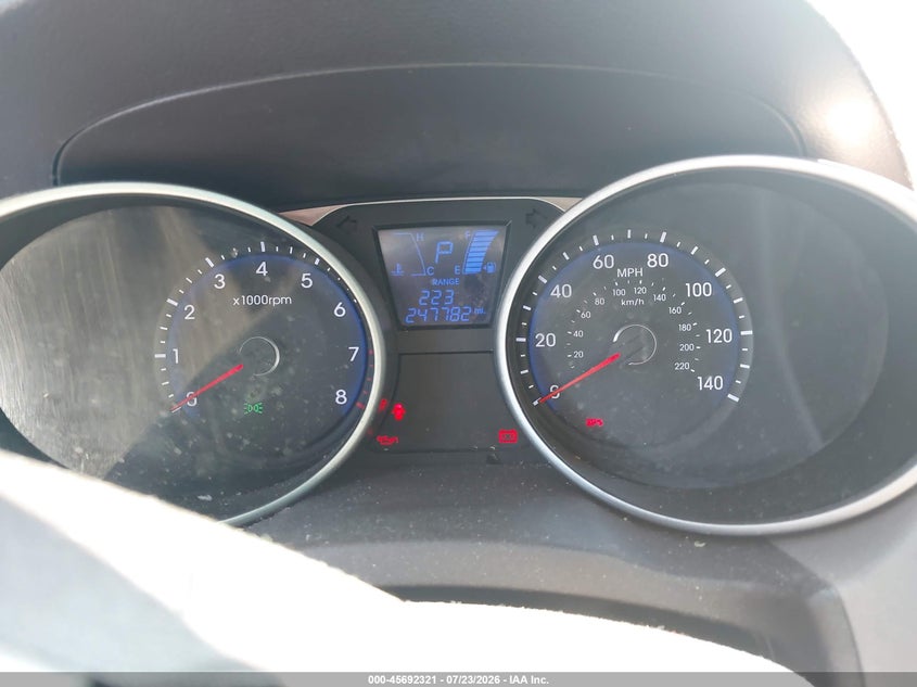 2012 Hyundai Tucson VIN KM8JU3AC8CU467839 IAAI salvage auction — NORMAL WEAR, Clear (Florida), sold $1,150 on 2026-07-29 (photo 7)