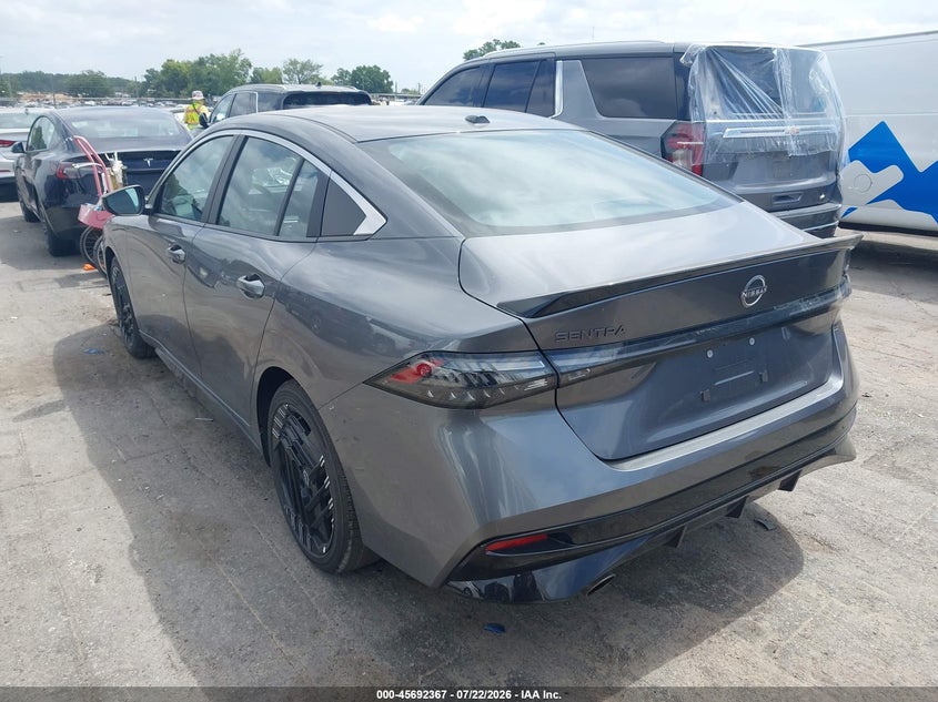 2026 Nissan Sentra VIN 3N1AB9DV4TY272895 IAAI salvage auction — FRONT END, Enterprise Vehicles Clear Only (Alabama), sold $10,200 on 2026-07-29 (photo 3)