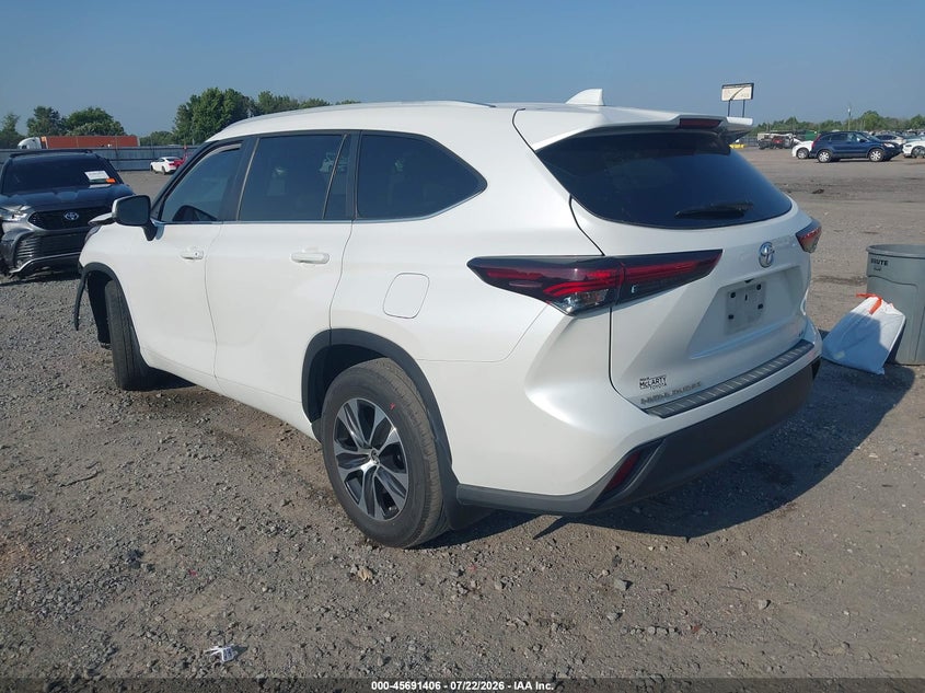 2024 Toyota Highlander VIN 5TDKDRAH1RS536908 IAAI salvage auction — FRONT END, Clear (Arkansas), sold $18,500 on 2026-08-26 (photo 3)