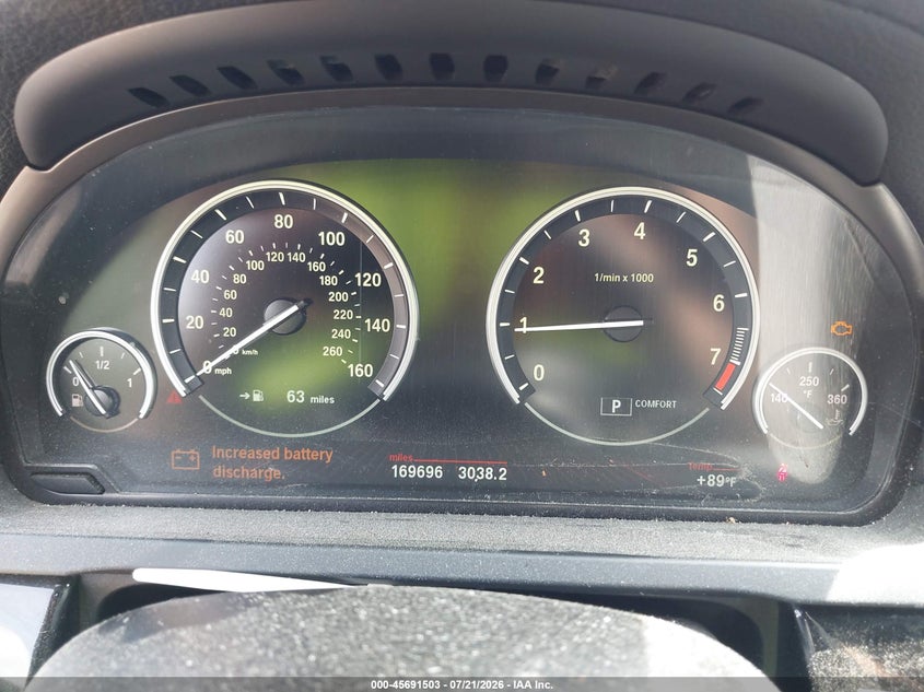 2012 BMW 7er VIN WBAKA8C57CDS99587 IAAI salvage auction — NORMAL WEAR, Clear (Maryland), sold $1,600 on 2026-07-30 (photo 7)