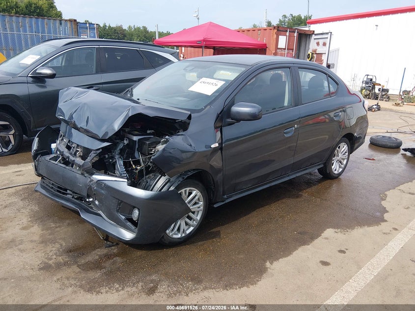 2024 Mitsubishi Mirage VIN ML32FUFJ5RHF14820 IAAI salvage auction — FRONT END, Salvage Title, sold $875 on 2026-08-27 (photo 2)
