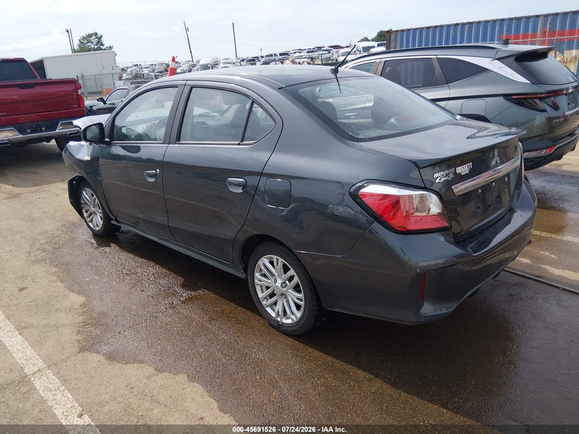 2024 Mitsubishi Mirage VIN ML32FUFJ5RHF14820 IAAI salvage auction — FRONT END, Salvage Title, sold $875 on 2026-08-27 (photo 3)