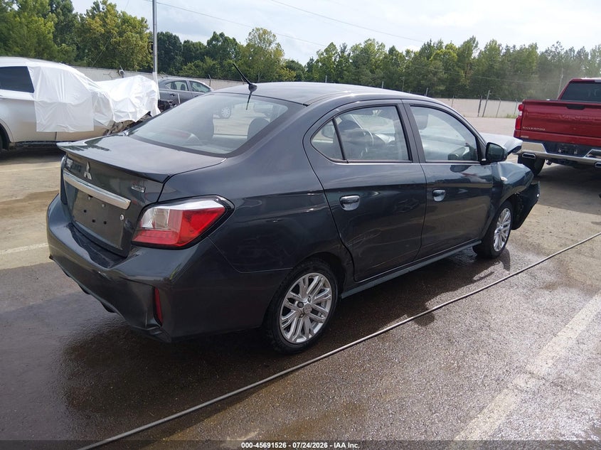 2024 Mitsubishi Mirage VIN ML32FUFJ5RHF14820 IAAI salvage auction — FRONT END, Salvage Title, sold $875 on 2026-08-27 (photo 4)