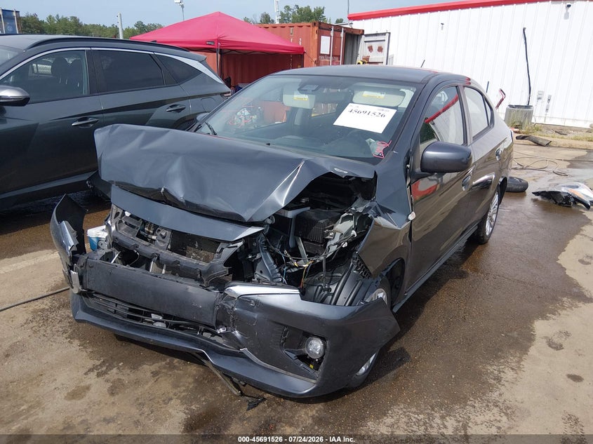 2024 Mitsubishi Mirage VIN ML32FUFJ5RHF14820 IAAI salvage auction — FRONT END, Salvage Title, sold $875 on 2026-08-27 (photo 6)