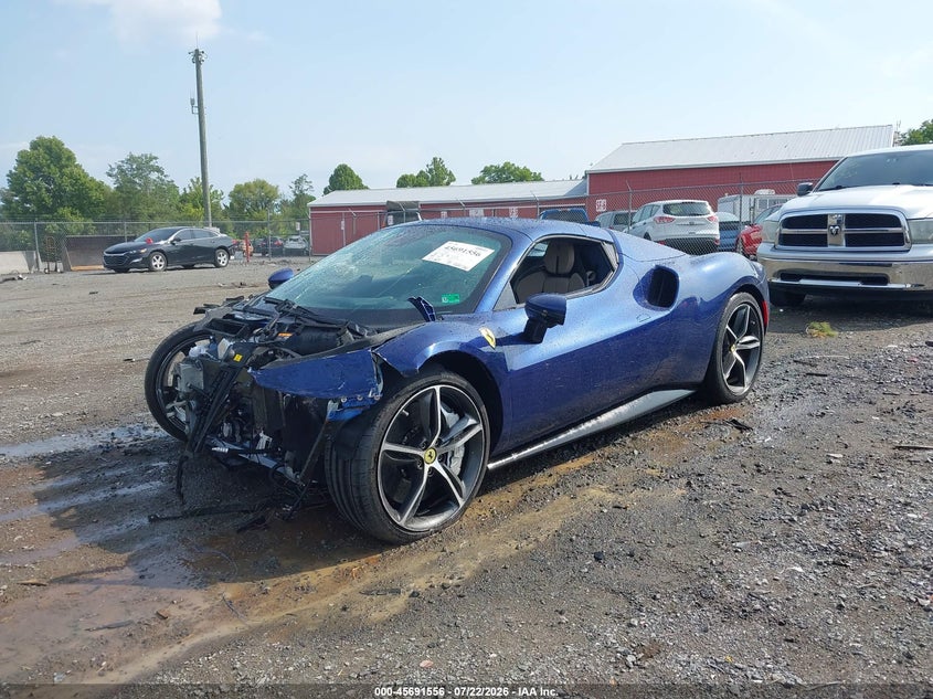 2026 Ferrari VIN ZFF01SMA8T0327425 IAAI salvage auction — FRONT END, Wait Title, sold $101,000 on 2026-10-13 (photo 2)
