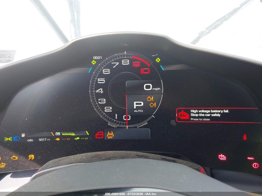 2026 Ferrari VIN ZFF01SMA8T0327425 IAAI salvage auction — FRONT END, Wait Title, sold $101,000 on 2026-10-13 (photo 7)