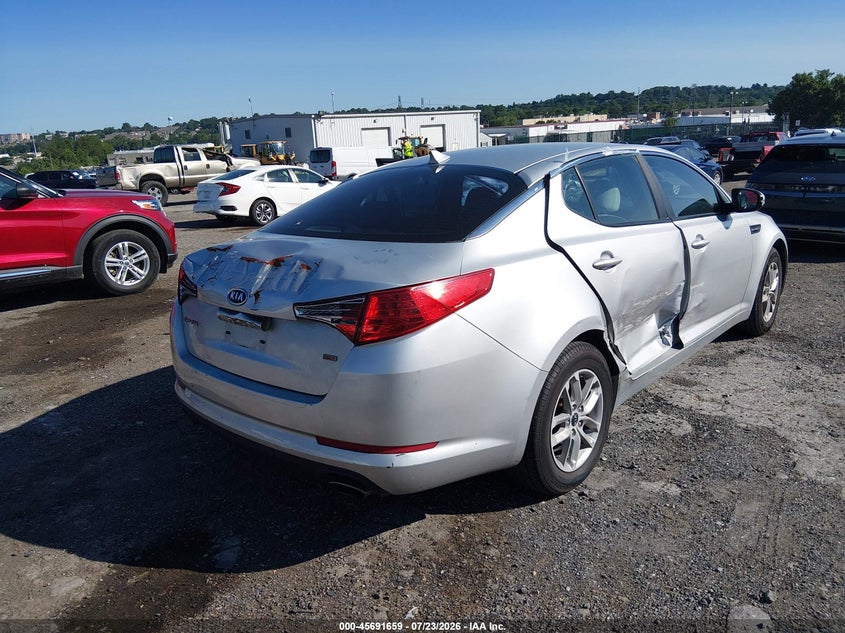 2011 Kia Optima VIN KNAGM4A77B5128180 IAAI salvage auction — REAR END, Salvage (Pennsylvania), sold $450 on 2026-07-31 (photo 6)