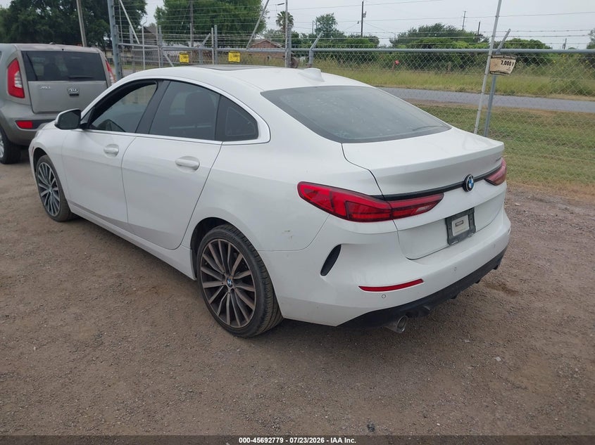 2022 BMW 2er VIN WBA53AK01N7K29895 IAAI salvage auction — HAIL, Salvage Title, sold $9,750 on 2026-10-13 (photo 3)
