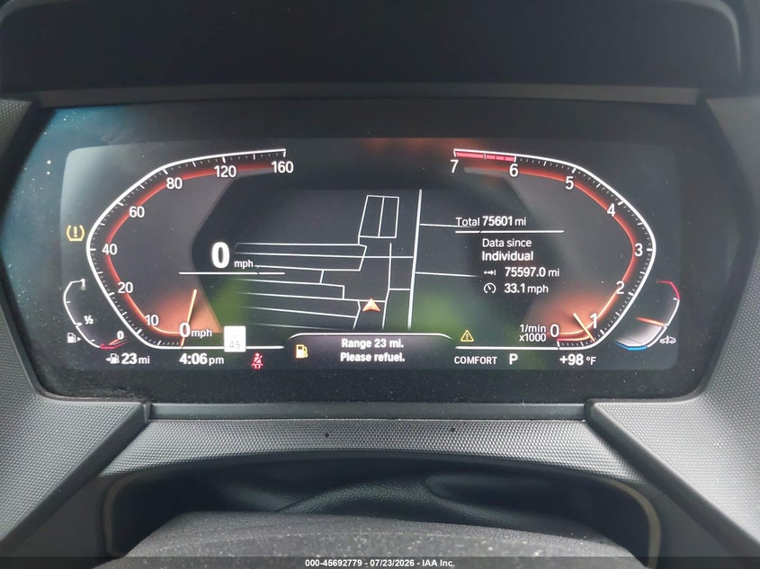 2022 BMW 2er VIN WBA53AK01N7K29895 IAAI salvage auction — HAIL, Salvage Title, sold $9,750 on 2026-10-13 (photo 7)