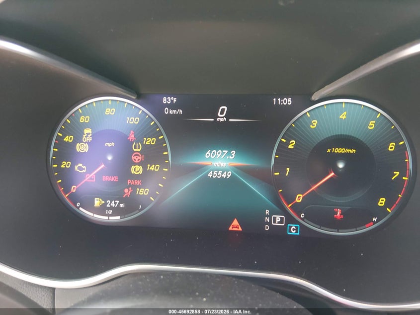 2020 Mercedes-benz Glc coupe VIN WDC0J8EB9LF723105 IAAI salvage auction — FRONT END, Salvage Title, sold $10,000 on 2026-08-16 (photo 7)