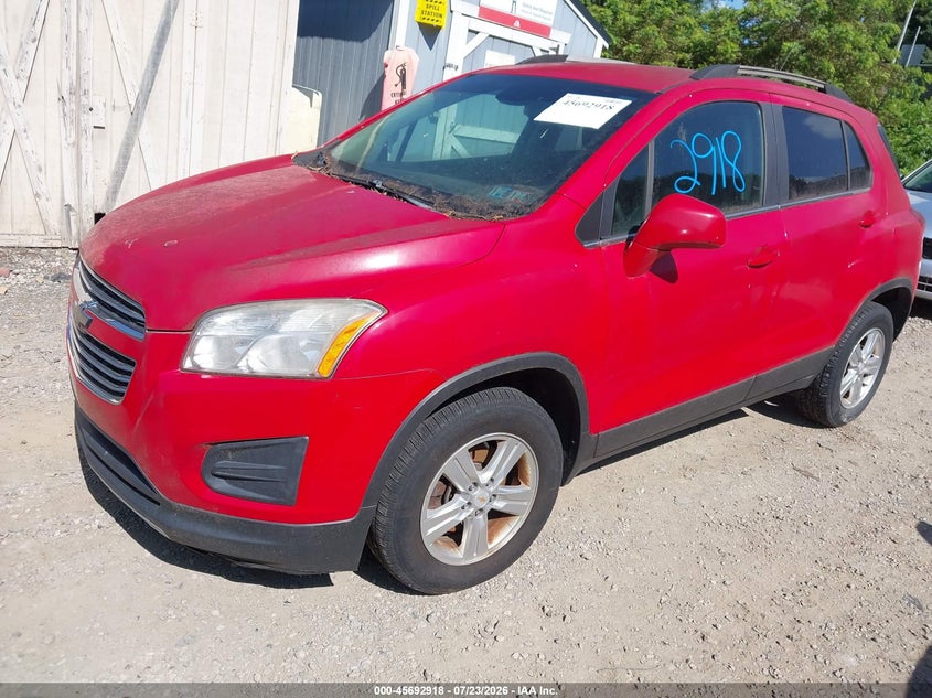 2015 Chevrolet Trax VIN KL7CJRSB3FB204850 IAAI salvage auction — NORMAL WEAR, Clear (Pennsylvania), sold $425 on 2026-07-28 (photo 2)