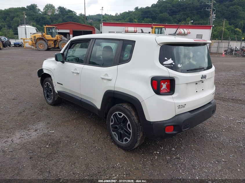 2016 Jeep Renegade VIN ZACCJBAT6GPC78436 IAAI salvage auction — LEFT FRONT, Salvage Title, sold $1,200 on 2026-08-11 (photo 3)