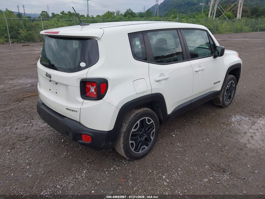 2016 Jeep Renegade VIN ZACCJBAT6GPC78436 IAAI salvage auction — LEFT FRONT, Salvage Title, sold $1,200 on 2026-08-11 (photo 4)