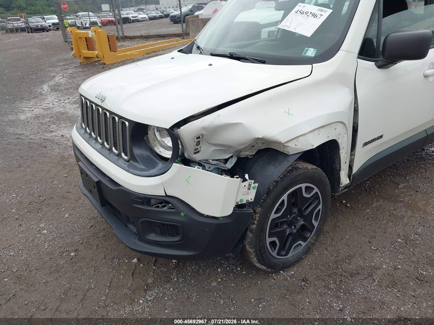 2016 Jeep Renegade VIN ZACCJBAT6GPC78436 IAAI salvage auction — LEFT FRONT, Salvage Title, sold $1,200 on 2026-08-11 (photo 6)