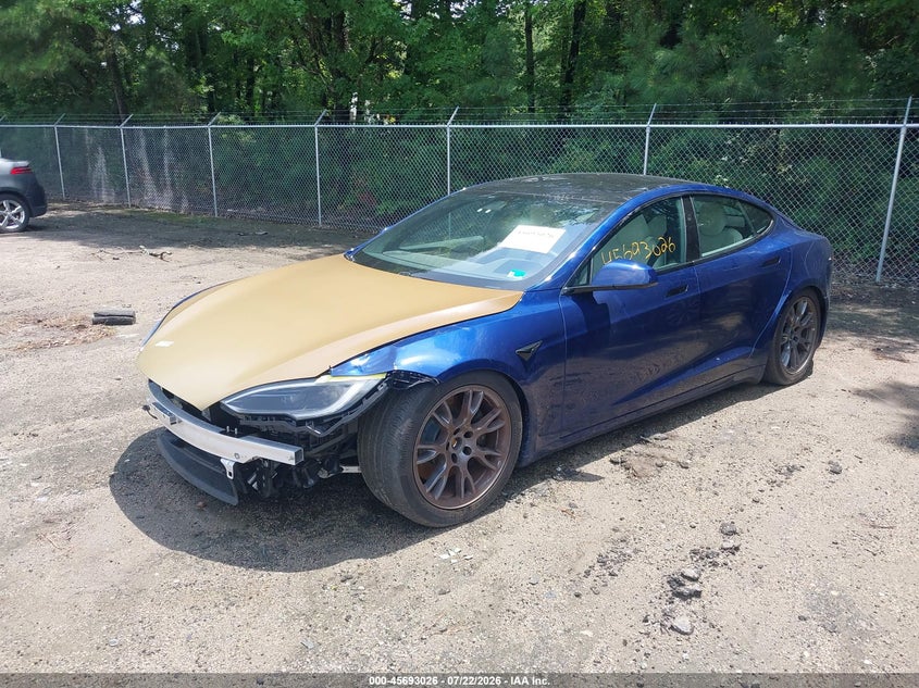 2023 Tesla Model s VIN 5YJSA1E52PF513097 IAAI salvage auction — FRONT END, Salvage Title, sold $16,800 on 2026-08-19 (photo 2)