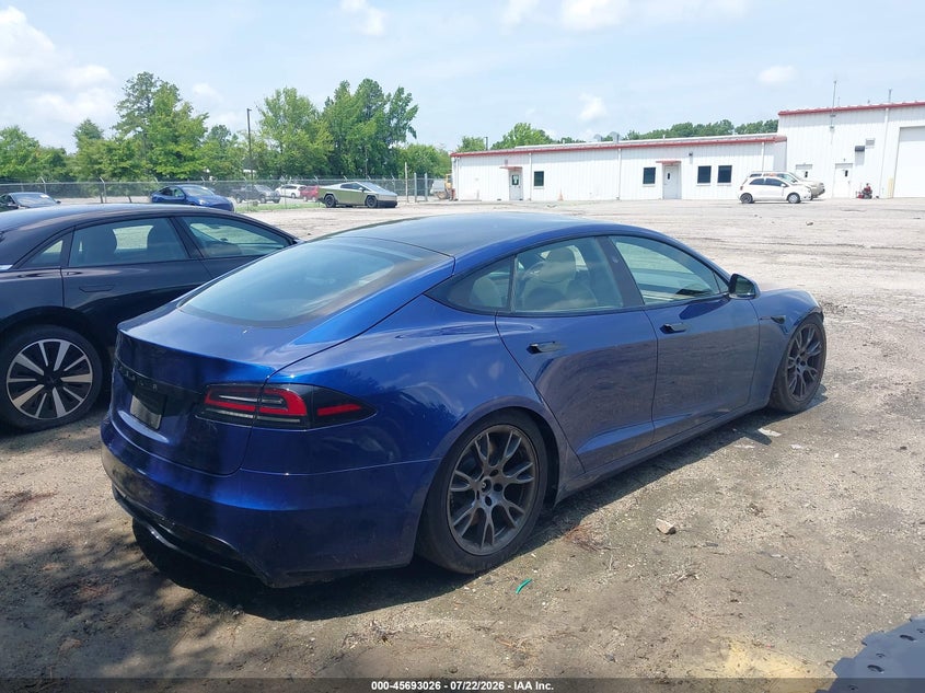 2023 Tesla Model s VIN 5YJSA1E52PF513097 IAAI salvage auction — FRONT END, Salvage Title, sold $16,800 on 2026-08-19 (photo 4)