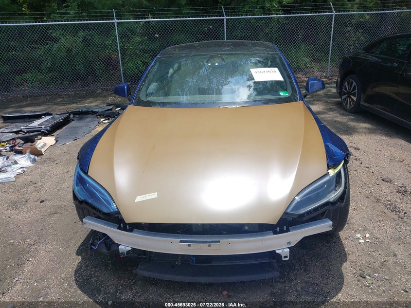 2023 Tesla Model s VIN 5YJSA1E52PF513097 IAAI salvage auction — FRONT END, Salvage Title, sold $16,800 on 2026-08-19 (photo 6)