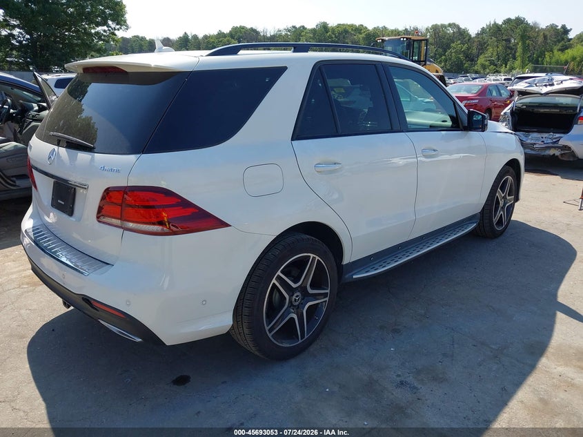 2018 Mercedes-benz Gle VIN 4JGDA5HB9JB106028 IAAI salvage auction — FRONT END, Salvage Title, sold $12,500 on 2026-08-01 (photo 4)