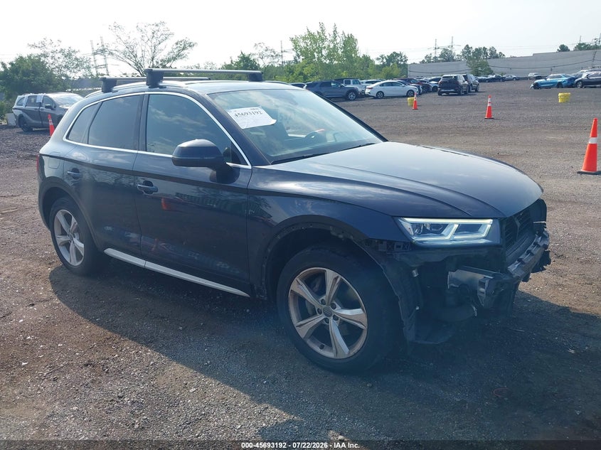 2020 Audi Q5 VIN WA1BNAFY2L2060863 IAAI salvage auction — FRONT END, Mv-907A (New York), sold $6,500 on 2026-07-28 (photo 1)