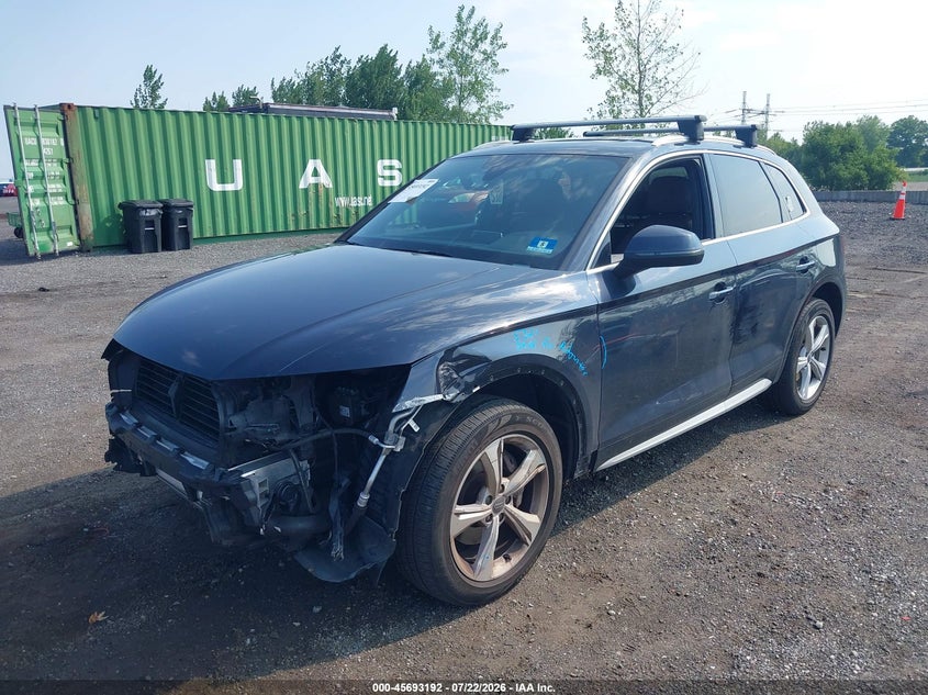 2020 Audi Q5 VIN WA1BNAFY2L2060863 IAAI salvage auction — FRONT END, Mv-907A (New York), sold $6,500 on 2026-07-28 (photo 2)