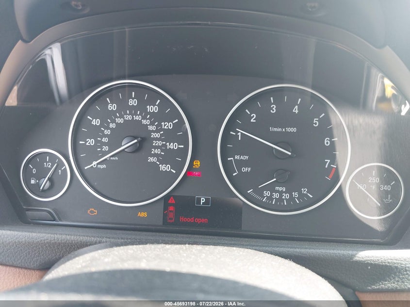 2014 BMW 3er VIN WBA3B5C59EP540681 IAAI salvage auction — FRONT END, Salvage Title, sold $2,325 on 2026-08-10 (photo 7)